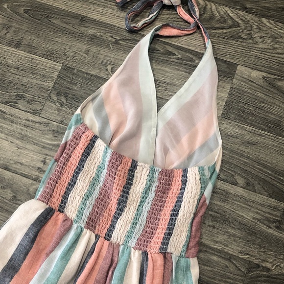 SOLD * AMERICAN EAGLE Linen Halter Dress - Picture 8 of 9